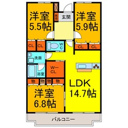 グランヴィア　タニヤの物件間取画像